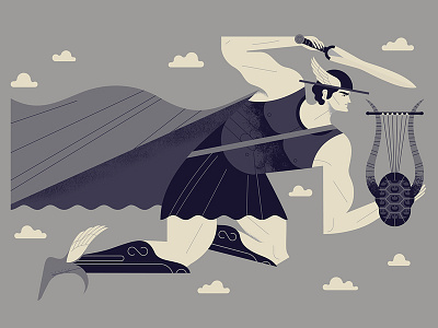 Hermes' Message by Owen Davey on Dribbble