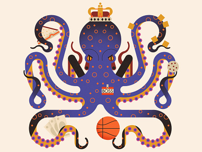 Experience #1 basketball boss crown king money octopus sandwich