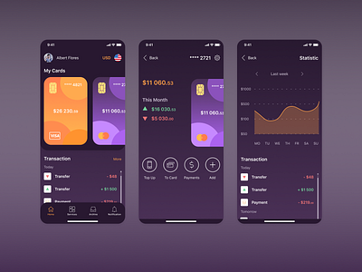 Mobile Banking App app bank banking design ios ui ux