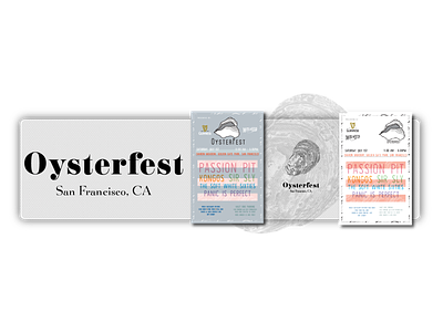 San Francisco's Oysterfest Poster Explorations branding design design challenge graphic design illustration minimal music festival oysterfest oysters portfolio piece poster san francisco vector