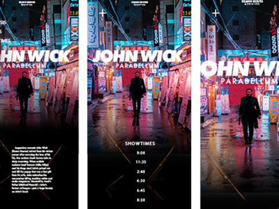 John Wick Movie Website Mock Up