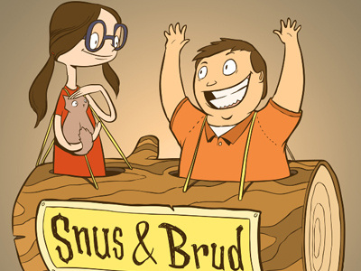Snus & Brud character illustration kids