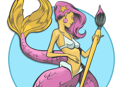 New Mermaid Mascot illustration mascot mermaid san francisco