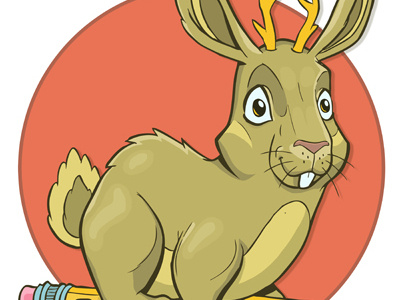 New Jackalope Illustration illustration jackalope mascot nick sirotich san francisco