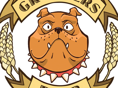 Growlers Pub Logo cute dog growlers hand drawn illustration logo photoshop