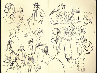 Sketches from my trip to San Francisco ca francisco illustration people san sketches