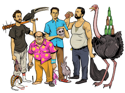 It's Always Sunny in Philadelphia characters dannydevito design drawing illustration itsalwayssunny philadelphia television tv shows