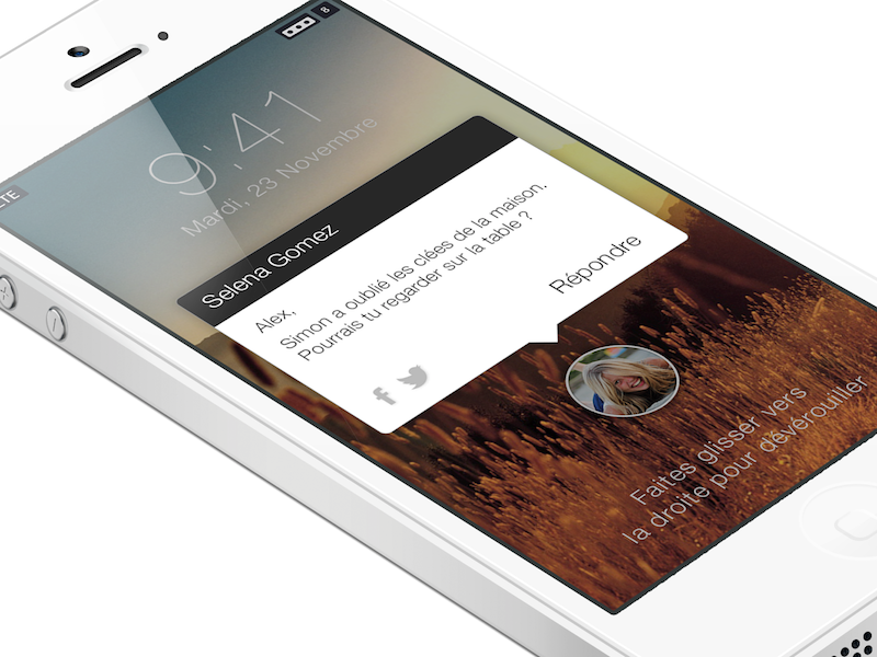 IOS 7 Lockscreen by Alexis Jo on Dribbble