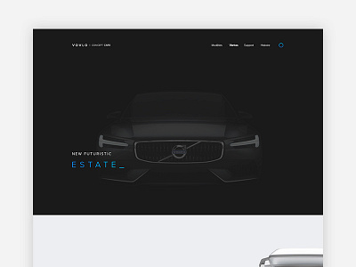 Volvo Website Redesign car clean minimal redesign simple site volvo web website
