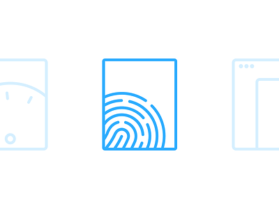 Sutori new icons blue branding clean design icons illustration logotype minimal rounded sutori touch id web