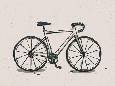 Simple Road Bike Illustration