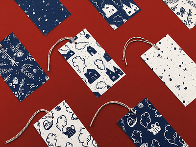 Winter Patterns Gift Tag Set