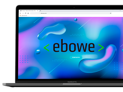 Landing page Ebowe site branding branding and identity creativity design identidad illustration interface ui ux web