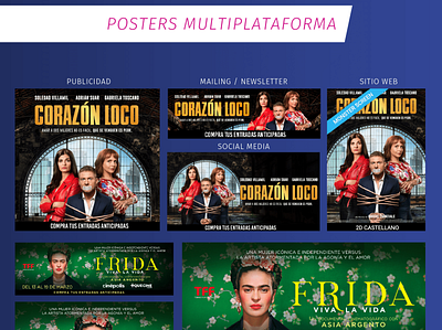 Posters multiplataforma Cinépolis advertise animation branding branding and identity cinematic creativity design film film festival film poster illustration interface web