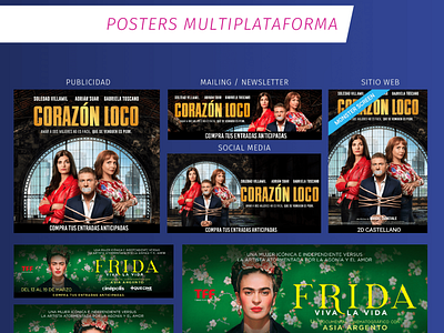 Posters multiplataforma Cinépolis