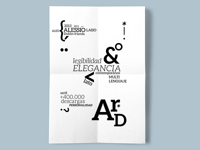 Poster ALEO Type advertise aleo design font font design illustration letter lettering design typeface typo typography vector