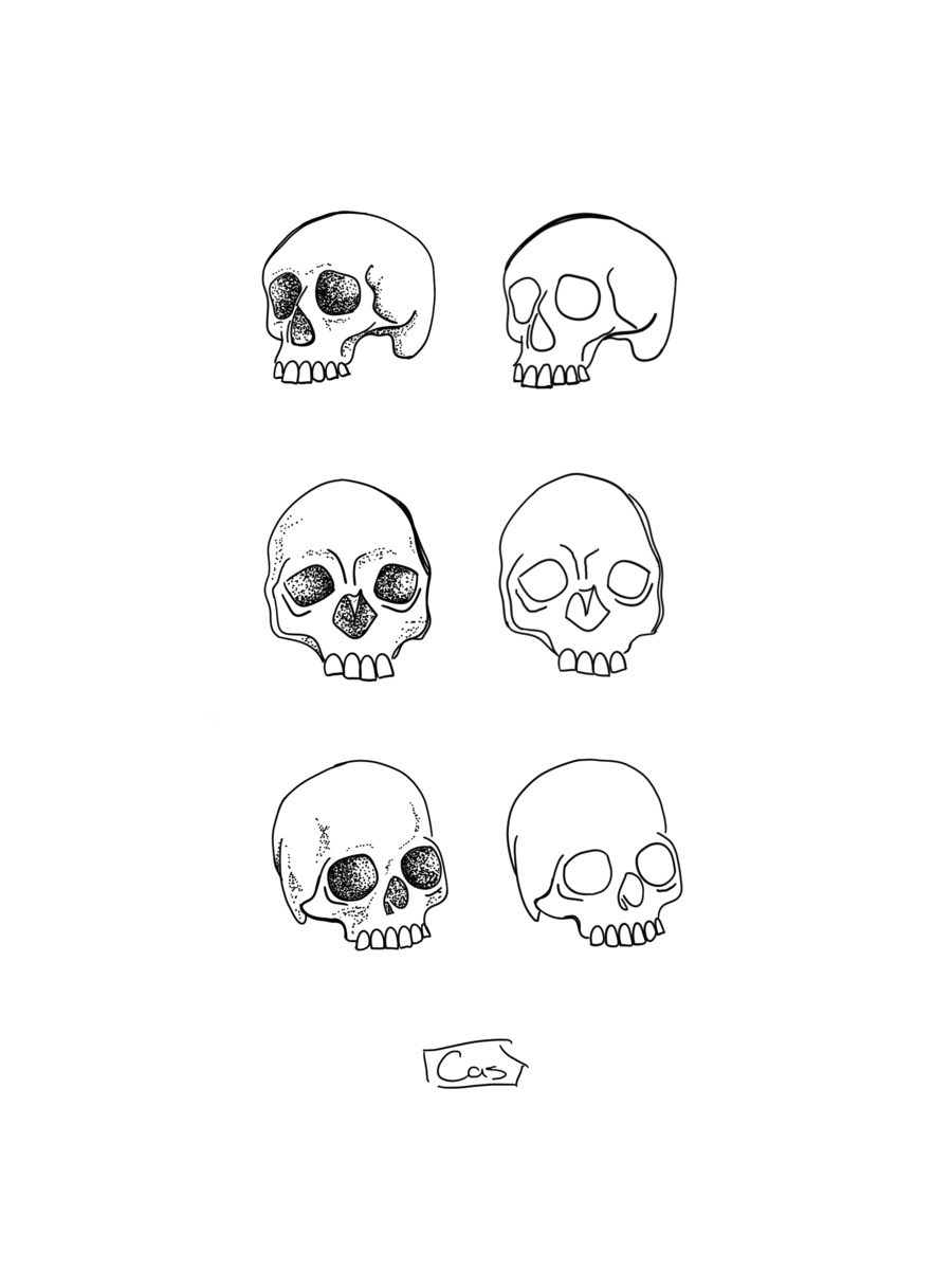 Skull Flash Sheet By Cas Castrejon They Them On Dribbble   Skullflashsheet 4x 