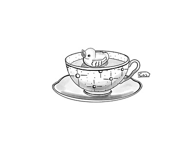 Duck Tea Tub Flash design digital digital art digital illustration illustration ipad pro proceate procreate art