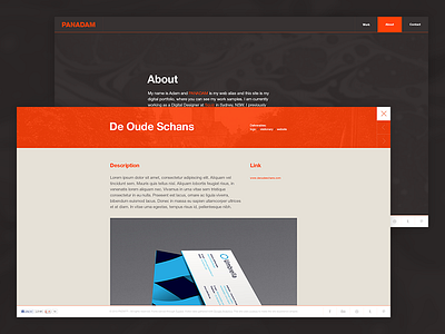 Personal portfolio update bold clean graphite layout minimal orange personal portfolio simple web web design website