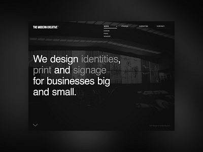 TMC Website black dark design grey interface site ui web website white