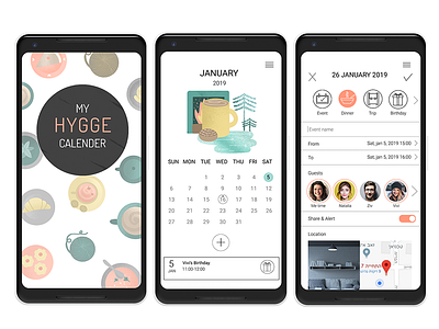 Hygge App design