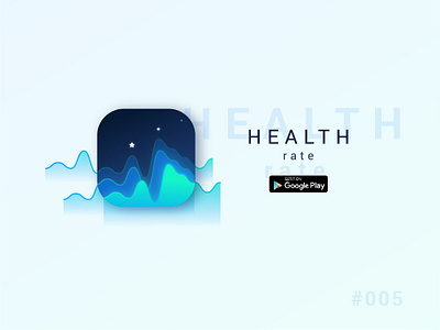 Daily UI - 005 - "Health rate" App icon 005 app icon dailychallenge dailyui design icon interface rate ui web