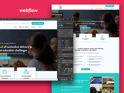 Webflow Website Development ui webflow website concept website design website design and development website designer