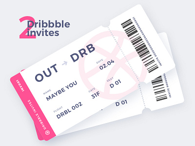 2 Dribbble Invites Giveaway