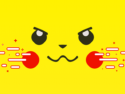 PIKAAAAAAAAAAAA!!! illustration pikachu pokemon red vector yellow