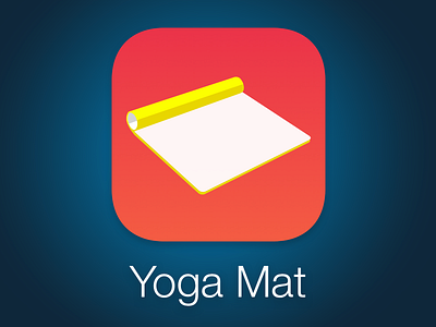 Yoga Mat Icon flat icon ios icon red yoga yoga mat