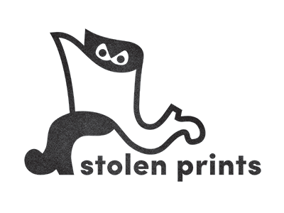 Stolen prints logo print shop