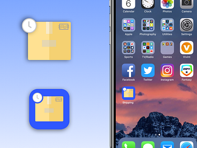Daily UI 005: Create Icon application branding create dailyui design icon ios iphone shipping sketch ui vector