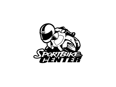 Sportbike Center Logo branding illustration logo motorcycle motorsports racing vector