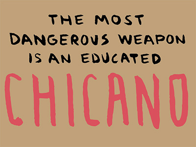 Most Dangerous brown chicana chicano cholo handlettering illustration lettering mexican pride southwest typography