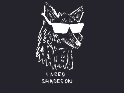 Future So Bright awesome cool future hand drawn illustration rad sunglasses wolf wolves