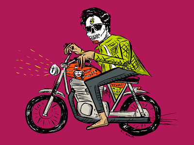 Dead Guy on a Motorcycle