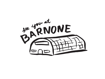 See You at Barnone az barnone drawing farm firebrimstone gilbert handdrawn illustration pizza southwest