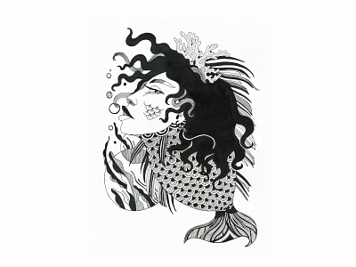 Mermaid other kind design illustration