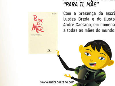 Para ti, Mãe book presentation Invite