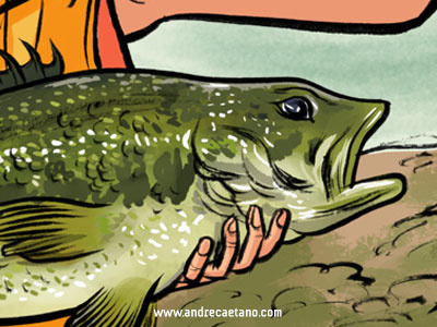 Smallmouth Bass in color