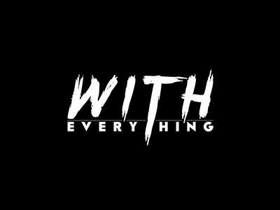 With Everything T-Shirt Concept black concept everything minimal shirt simple t shirt typography white with