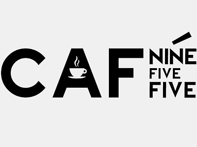 Logo Series: Cafe 955 app cafe coffee icon logo monotone simple tea