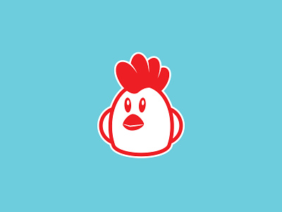 a cute chicken chicken logo minimalist