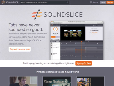 Soundslice Homepage
