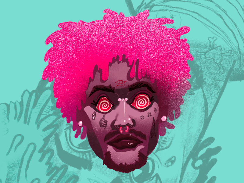 Lil Uzi Vert branding design digital illustration drawing illustration procreate