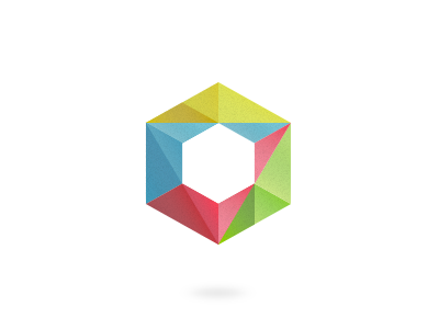 Logo & Color Exploration brand colorful dimension geometric hexagon logo mark primary shape