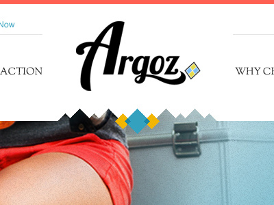 Homepage Concept argyle big image color ecommerce socks store