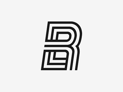 BR letter monogram monogram logo