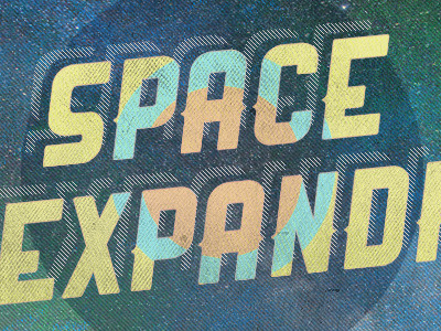 Space is Expanding diagonal lines space texture vintage