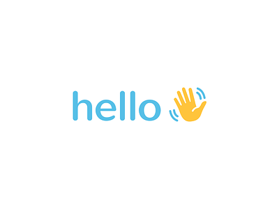 hello emoji logo